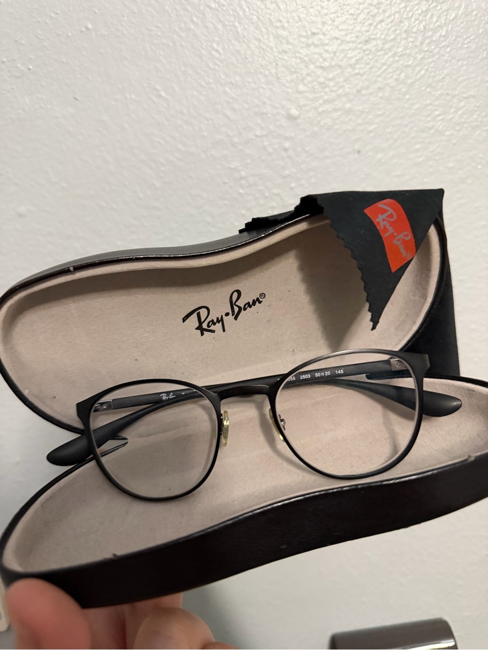 Ray-Ban Round Black Frame children glasses